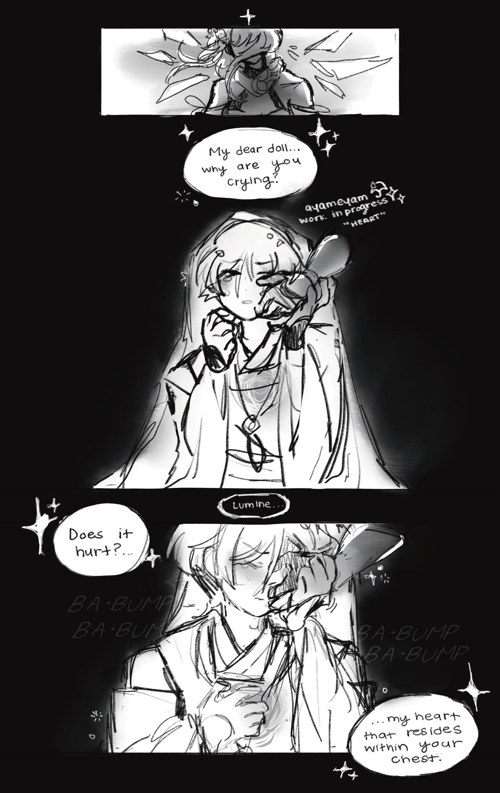 "Heart" Abyss Princess Lumine and Kabukimono Comic - Page Two